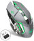 CSZH Gaming Mouse 2400dpi ricaricabile 7 colore retroilluminazione si spegne la luce di respirazione di topi Comfort senza fili per PC Laptop