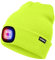 ATNKE Lumineux LED-Mütze, beleuchtet, Unisex, wiederaufladbar, roter und Blauer Hut, Blinklicht, Alarm, Scheinwerfer, Mehrfarbig