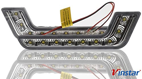 LED Tagfahrlicht L Form R87 kompatibel mit Golf Polo Leon Octavia Yeti Superb