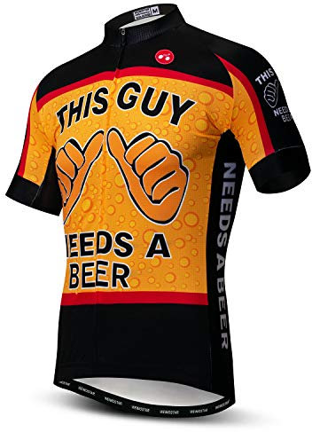 JPOJPO Herren Radtrikot Bekleidung Kurzarm Fahrrad Sport T-Shirt Tops Fahrradtrikot für Männer