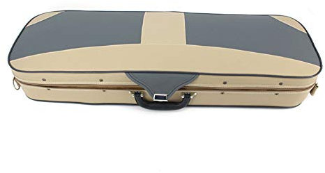 ChengBeautiful Geigenkoffer Professioneller Violingehäuse PU-Leder-Violine-Hartfall Easy Take Travel (Farbe, Size : 1/4)