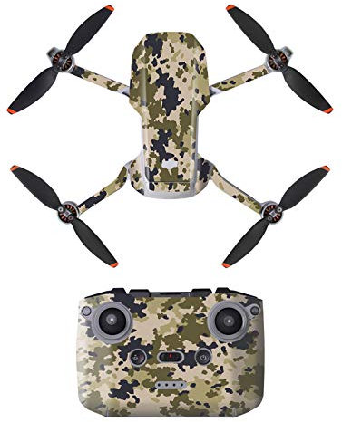 USIRIY Stickers für DJI Mini 2 Aufkleber wasserdichte PVC Decal Skin Hautschutz für DJI Mavic Mini 2 Drohne & Fernbedienung (F)