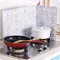 LANTRO JS Paraschizzi Cucina Pieghevole 3 Lati Alluminio Parete Cucina Protezione, Cucina Scudo Pieghevole Coperchio, Paraspruzzi Antiaderente da Cucina Copri, 1Pezzi,39 * 84 cm