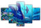 104Tdfc Bilder leinwandbilder 5 teilig Malerei Unterwasser-Pokémon Wandbild 5 teilig Leinwand Bilder Moderne Wandbilder XXL Wohnzimmer Wohnkultur 150X80Cm Rahmen