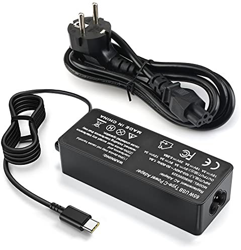 65W USB C Laptop Netzteil Ladekabel Ladegerät für Lenovo Chromebook C330 N23 ThinkPad Yoga 730 IdeaPad HP Spectre X360 Chromebook 14 G5 G6; Samsung,ASUS,Acer, Dell, MacBook Type-C Power Cord