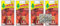 WUNDER-BAUM 4er Set Duftflakon von Wunderbaum - Duftrichtung Passion - inkl. Original Glasreinigungstuch von SP Großhandel. (Passion)