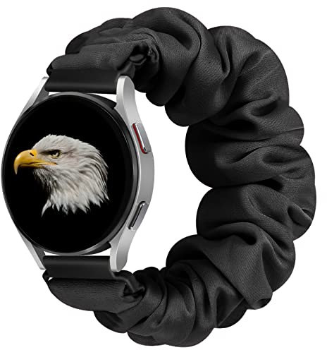 YCHDDER Bracelet de montre chouchou élastique de 20 mm compatible avec Samsung Galaxy Watch 7/6/5/4/FE 40 mm, 44 mm/Watch 6/4 Classic 43 mm, 47 mm, 42 mm, 46 mm/5 Pro/Vivoactive 5/Vivoactive