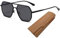 GANMFOYC Sonnenbrille Herren Damen polarisierte Sonnenbrille - Polarisierte Sonnenbrille Aluminium Magnesium Tages- und Nachtfarbwechselbrille, Inklusive Brillenetui aus Spiegeltuch