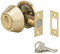 Serrure Horizontale Tubulaire en Applique, à Bouton pour Porte d'entrée, Axe Réglable, Finition Dorée, Inclut 3 Clés, Matériau en Acier, Garantie 5 ans - THIRARD