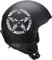 Pimastickerslab Kit 2 Adesivi Stella Militare Teschio Punisher Casco Moto Auto Serbatoio Valigia Chopper Harley cod. 1709 (090 Argento)