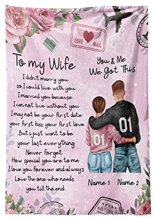 Rifuli Liebesgeschenke für sie Decke I Love You Überwurfdecken für Freundin Frau Familie tolles Geschenk für Valentinstag Geburtstag Jahrestag 70 * 100 cm Halloween Decke (B #2, A)