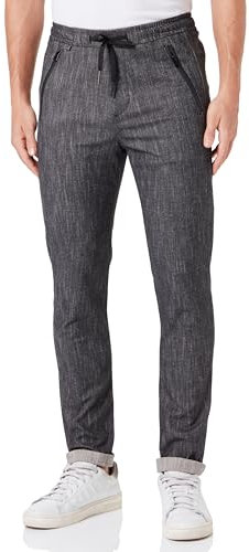 Replay Herren Hose Slim-Fit aus Comfort Denim, Navy/ Natural White 010 (Mehrfarbig), 36W / 30L