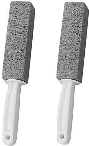 Piedra Pómez para Limpiar Inodoro,2 Pcs Pómez Piedra de Limpieza con Asa Bloque para Limpieza de WC para Limpieza de Cocina/baño/Piscina/hogar