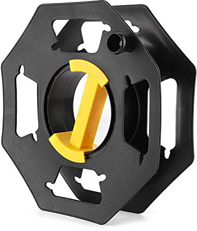 Enrouleur de câble extérieur de 25 m - Bobine de de rangement - Cadre bien rangé - Support enroulable pour yacht, RV - Rangement des câbles