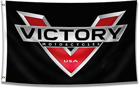 ENMOON Motorrad-Flagge, Banner, 90 x 152 cm, Motoracing-Flagge für Garage, Studentenwohnheim, Zimmer, Gartendekoration