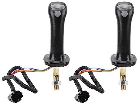 Excavatrice Joystick Assy, 2PCS 3 Bouton Pelle Joystick Poignées pour Doosan DH DX150 215 225 300 370-9C avec une Ergonomie Améliorée, Alliage D'aluminium, Facile à Utiliser