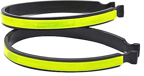 GOIEHIR 2 Stück Hosenklammer Fahrrad, Reflektierende Hosenklammern, Geeignet zum Joggen, Laufen im Freien, Radfahren