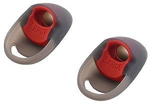 Ersatz-Ohrstöpsel, kompatibel mit HyperX Cloud Buds, Silikon-Ohrstöpsel, Kopfhörerabdeckungen, Ohrpolster, In-Ear-Ohrstöpsel, Knospenschalen für Headset-Ohrhülsen-Abdeckung (groß rot)