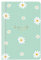 Taschenkalender 2024, Hardcover, Wochenansicht, stylisches grünes Gänseblümchen-Design Be Yourself