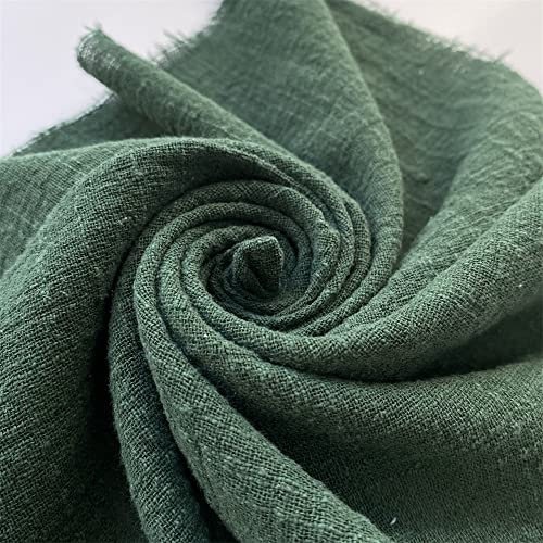 12 Stück Stoffservietten, Musselin Geschirrtücher Tischdekoration Servietten Hochzeit Geburtstag Leinenservietten Perfekt für Partys, Zuhause, Cafés Restaurants und Hotels -42x42cm,dunkelgrün
