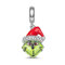 Feitery Adventskalender 2023 Charms Kompatibilität für Pandora Armband Bead Charm für Damen Weihnachtszeit (Die weihnachtsmütze)