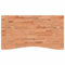 vidaXL Schreibtischplatte, Tischplatte mit 4 abgerundeten Ecken, Arbeitsplatte Platte für Schreibtisch Esstisch, Holzplatte Bürotischplatte, 110x(55-60) x1,5 cm Massivholz Buche