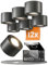MATO 12x LED Aufbauspots schwarz - extra flach & schwenkbar - Ø80x50mm - Aufbauspot Decke inkl. 5W LED Modul 230V - 3000K warmweiß - Deckenspots, Aufbaustrahler, Aufputz Deckenstrahler LED