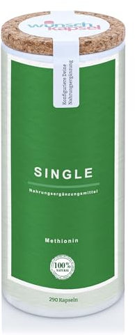 Wunschkapel Single Methionin, 290 handgefertigte Kapseln Inhalt