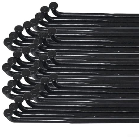 HEIBTENY 260 mm/275 mm/289 mm radios de acero y pezón, 24 unidades, para bicicleta de 27,5/26/29 (275 mm)