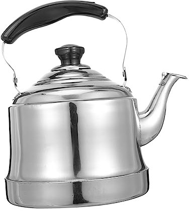 KICHOUSE 1pc Stainless Steel Kettle Whistling Tea Kettles Induction Cooker Tea Kettle Ergonomic Handle Tea Kettle Vintage Tea Kettle Stainless Tea Stove Top Kettle Tea Kettle with Strainer