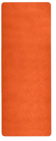 Yogamatte für den Boden, rutschfest, Naturkautschuk, einfarbig, 180 x 66 cm, Orange / Rot