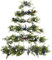 Krmoau Weihnachtsbaum Zum Aufhängen An Der Wand, Weihnachtsbäume Wanddekoration Mit Farbigen Kugeln, 6X Weihnachtsbäume Mit Glocken Für Wand, Tür Und Zuhause
