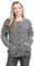 Women’s Long Sleeve Winter Chunky Cable Knit Front Button Top Long Sleeve Aran Crew Neck Warm 7 Button Knitted Cardigan Ladies Sweater (Marl Charcoal,16)