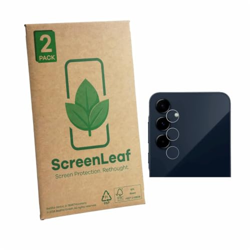 ScreenLeaf Schutzfolie für Samsung Galaxy A35 5G | (NUR Kameraschutz) 2 Stück Transparenter Displayschutz Made in Germany Klare Displayschutz-Folie Kratzfest