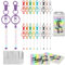 Lot de 60 Barres de Porte Clés Perles,Barre de Perles Bricolage Accessoires de Porte-Clés DIY,Barres de Porte-Clés en Perles,Accessoires de Porte-Clés de Bricolage pour pendentifs, loisirs créatifs