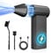 Charmarni Compressed air Duster，3 Gear Adjustable 130000RPM Electric air Duster, Cordless air Blower for Laptop, Keyboard, Electronics, Replaces Compressed Air Can