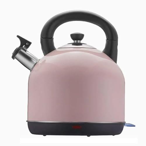 Electric Kettle,Stainless Steel Cordless Kettle,3L 2000W,(matt & high gloss finish,Removable washable anti-scale filter,Pull off lid, Perfect pour spout) BPA-Free (pink, 4.2L)