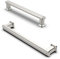 FURNIWARE 10 Stück Schrankgriffe, Möbelgriffe 128mm Lochabstand Gebürsteter Nickel, Silber Küchengriffe Schubladengriffe, Zinklegierung Möbel Griffe für Küchenschränke Schränke Schubladengriffe