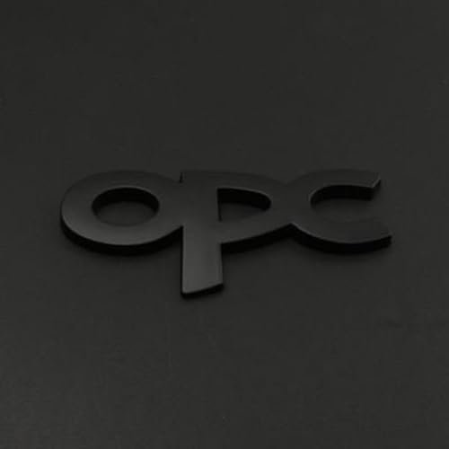 HZHUNS 3D Chrom Auto Logo Aufkleber für Opel OPC, Selbstklebend Emblem Dekoration Aufkleber, Karosserie Abzeichen Styling Zubehör,A