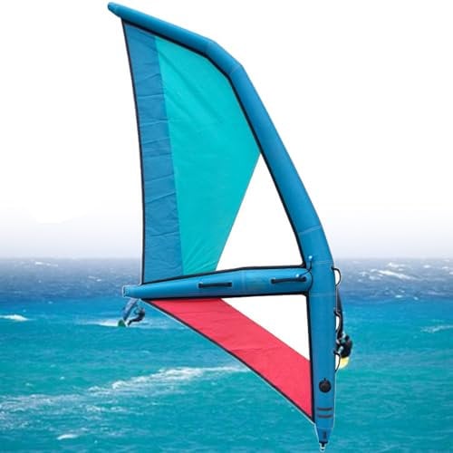 Aufblasbares Segel, aufblasbares Segel mit aufblasbarer Pumpe, 4,2 m², freistehend, professionelles, aufblasbares Paddleboard für Wassersportler Aller Könnerstufen zum Genießen