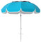 Outsunny 2m Beach Umbrella Portable with Sand Anchor, Adjustable Height & Tilt Beach Parasol with Carry Bag, UPF50+ UV Protection Sunshade Shelter, Blue