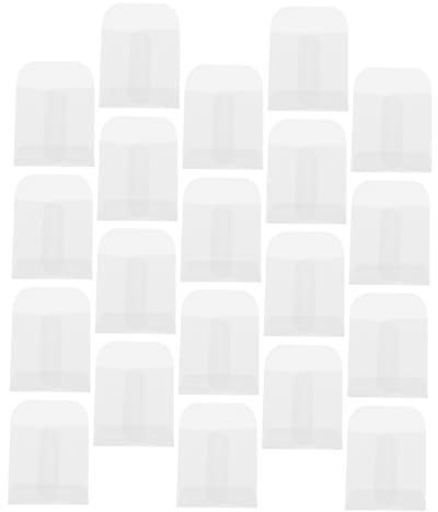 SOIMISS 60 Stück Papierumschläge Transparent Kleiner Umschläge aus Papier für Schmuck und Briefmarken mit Vielseitiger Nutzung und Großem Stauraum für Geschäft und Sammlung 5x5cm