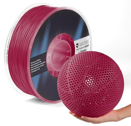 SainSmart PEBA High Rebound 90A Flexibles Filament, 1 kg, Super-TPU mit 78% hohem Rückprall, 20% leichter und 2-mal schnelleres Drucken, 1,75 mm, Rot