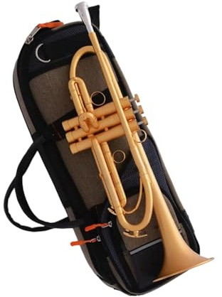 Professionelles Instrument Trompete Satingold Trompete Mit B Klappe Und Koffer Für Auftritte
