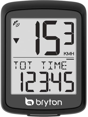 Bryton GO ciclo computer GPS con display da 2.5, supporto satellitare GNSS completo, autonomia fino a 30 ore, nero