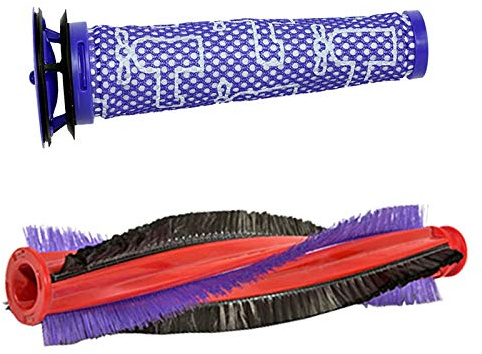 SPARES2GO Roller Brush Bar Brushroll + Filter for Dyson DC59 V6 Animal Cordless Vacuum Cleaner