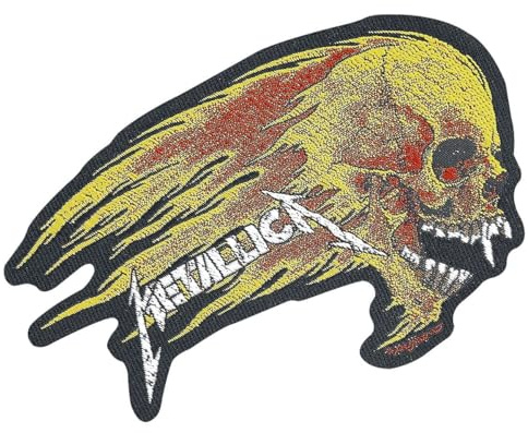 Metallica Flaming Skull Unisex Patch multicolor 100% Polyester Band-Merch, Bands