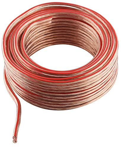 BestPlug 100 Meter Rolle Audio Lautsprecherkabel Boxenkabel, Querschnitt 4mm², transparent