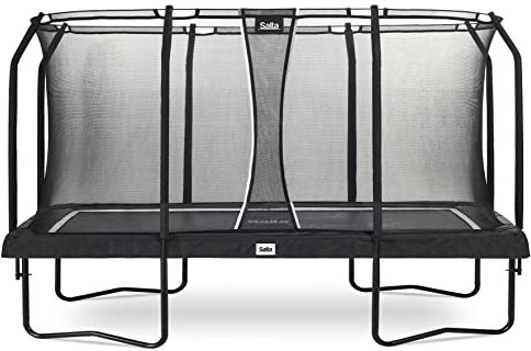 Salta Premium Black Edition - rechteckig - 244 x 396cm - 8 x 13ft - Schutzrand Schwarz - Trampoline mit hochwertigen Sicherheitsnetz