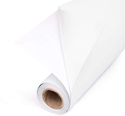 Total Blackout Fensterfolie: 100% lichtblockierende Folie mit weißen Seiten – hitzebeständig, Raumverdunkelung, stoppt UV-Strahlen, leicht zu entfernen 17.5x80 in.